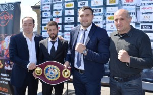 Bülent Baser, Fatih Keles, Christian Hammer und Felix Paun / Foto: EC Boxing