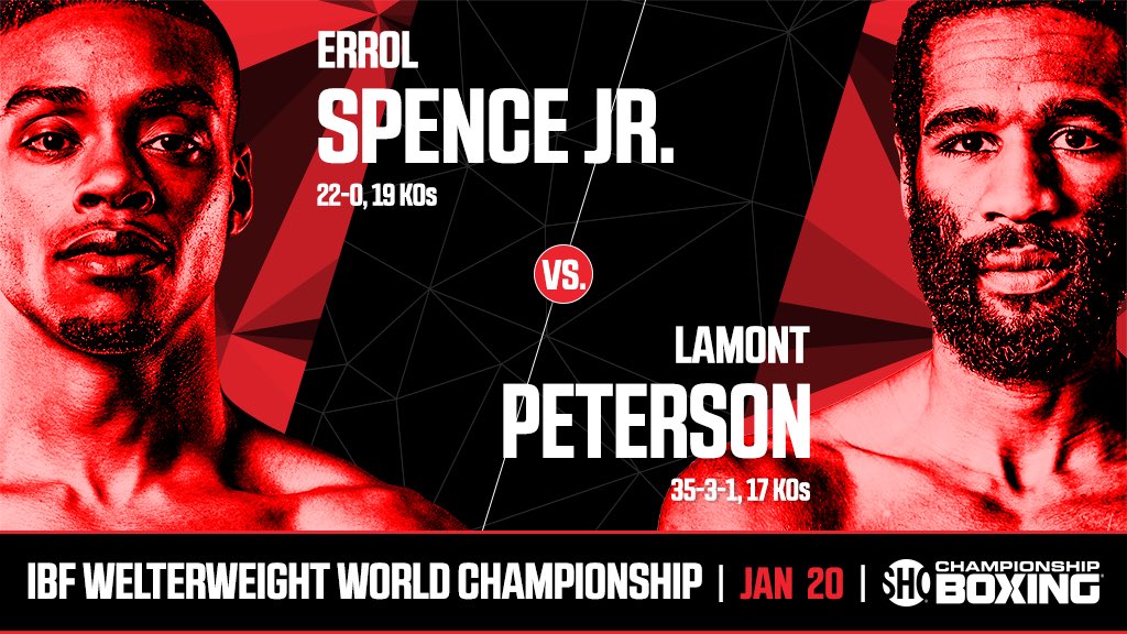 Errol Spence Jr vs. Lamont Peterson Poster