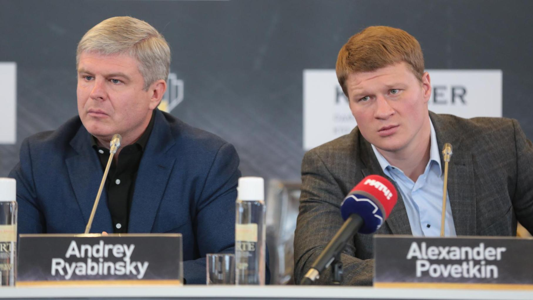 Andrey Ryabinsky und Alexander Povetkin